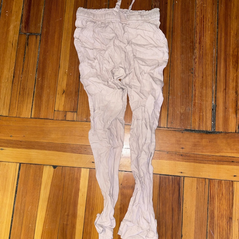 Rewash pink trousers.